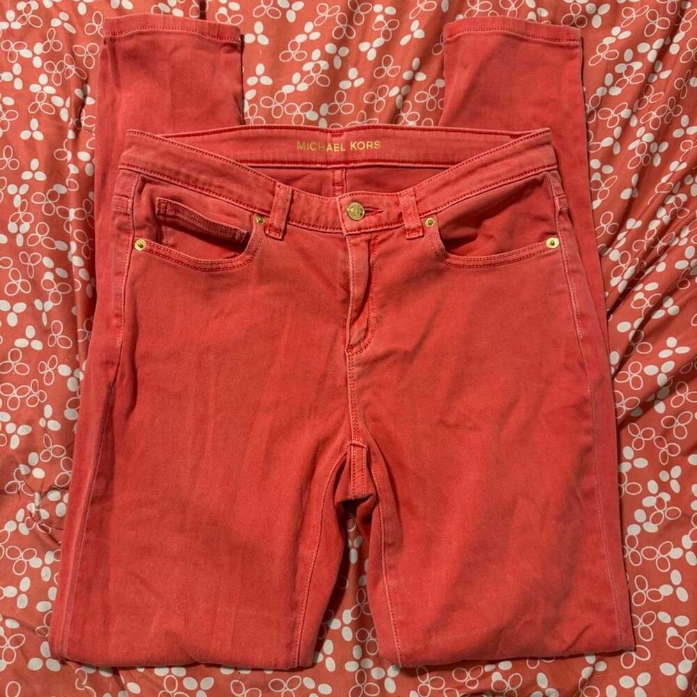 Michael-kors Women's Orange and Pink Jeans